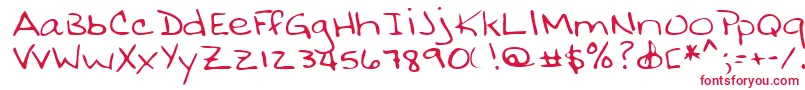 Шрифт Lehn032 – красные шрифты на белом фоне