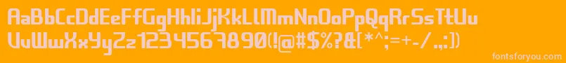 ErkntitlefontV2 Font – Pink Fonts on Orange Background