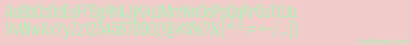 RakeslyBk Font – Green Fonts on Pink Background