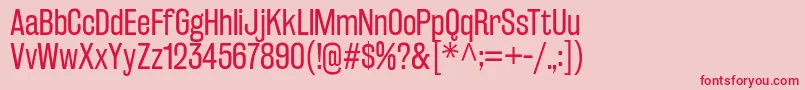 RakeslyBk Font – Red Fonts on Pink Background