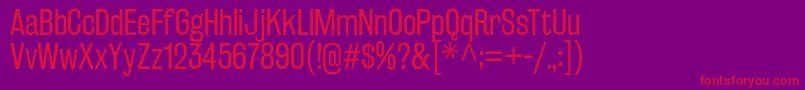 Шрифт RakeslyBk – красные шрифты на фиолетовом фоне