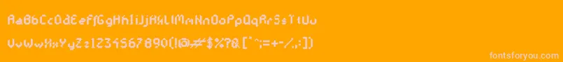 GalacticasExtraboldフォントについての詳細 フォントGalacticasExtrabold – オレンジの背景にピンクのフォント