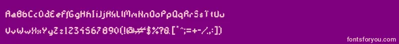 GalacticasExtrabold-Schriftart – Rosa Schriften auf violettem Hintergrund
