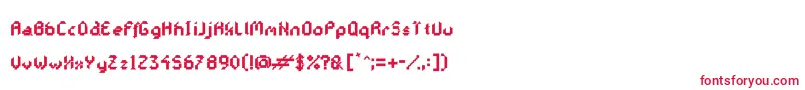 GalacticasExtrabold Font – Red Fonts on White Background