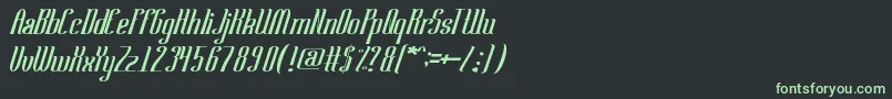SamuraiBlade Font – Green Fonts on Black Background