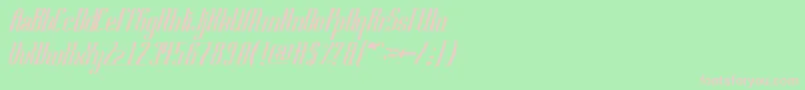 SamuraiBlade Font – Pink Fonts on Green Background