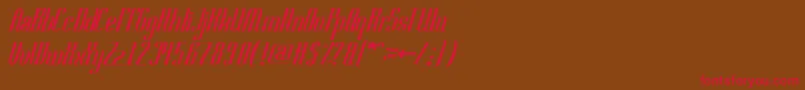 SamuraiBlade Font – Red Fonts on Brown Background