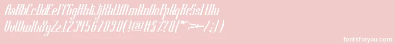 SamuraiBlade Font – White Fonts on Pink Background