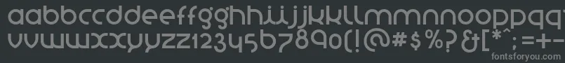 StNovasans Font – Gray Fonts on Black Background