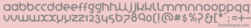 フォントStNovasans – ピンクの背景に灰色の文字