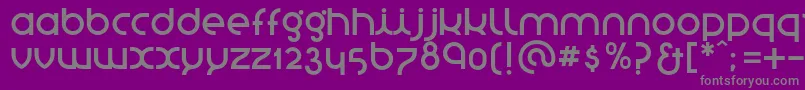 StNovasans Font – Gray Fonts on Purple Background