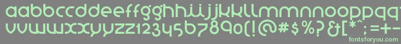 StNovasans Font – Green Fonts on Gray Background