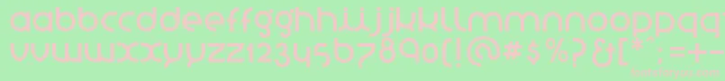 StNovasans Font – Pink Fonts on Green Background