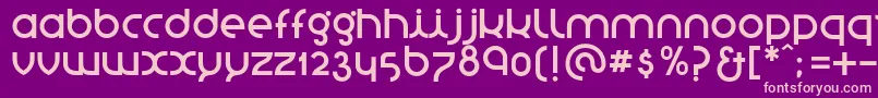StNovasans Font – Pink Fonts on Purple Background