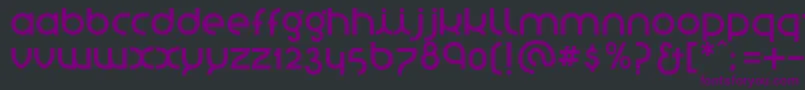 フォントStNovasans – 黒い背景に紫のフォント