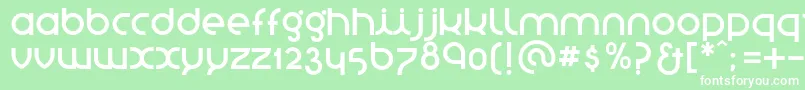 フォントStNovasans – 緑の背景に白い文字