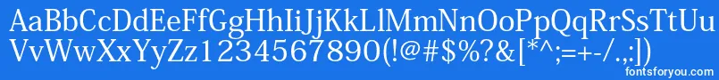 フォントKozminproMedium – 青い背景に白い文字