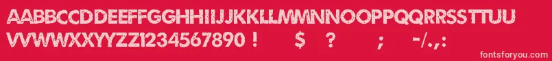 Umbrage2 Font – Pink Fonts on Red Background