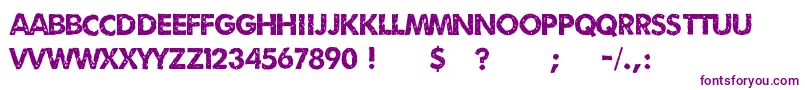 Umbrage2-fontti – violetit fontit valkoisella taustalla