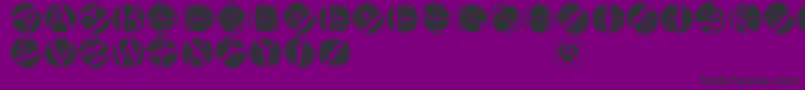 Rodaubuttonsinverse Font – Black Fonts on Purple Background