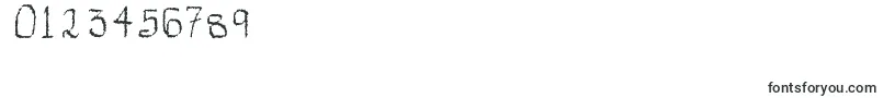 Czcionka MechanicalRorschach – czcionki dla cyfr i liczb