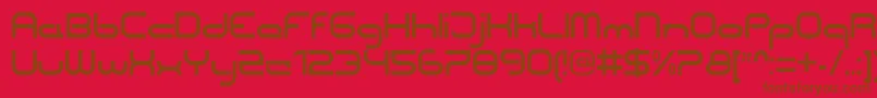CentreforwardRegular Font – Brown Fonts on Red Background
