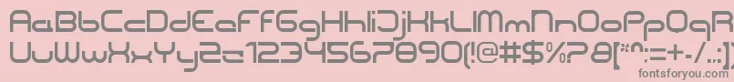 CentreforwardRegular Font – Gray Fonts on Pink Background