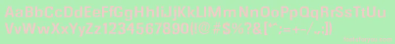 RochesterserialBold Font – Pink Fonts on Green Background