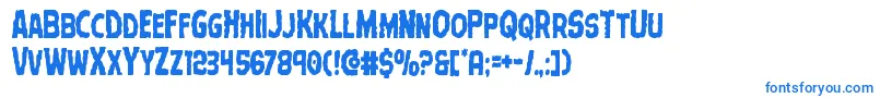 Terrorbabblecond Font – Blue Fonts on White Background