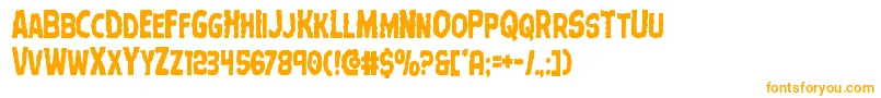 Terrorbabblecond Font – Orange Fonts on White Background