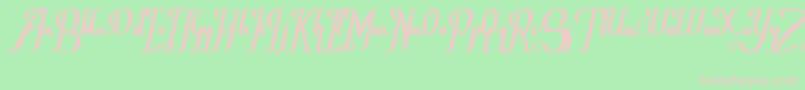 ChanceraBold Font – Pink Fonts on Green Background