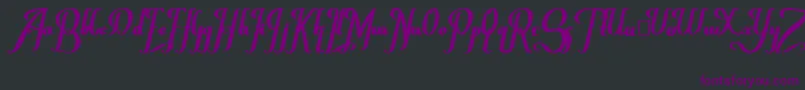 ChanceraBold Font – Purple Fonts on Black Background