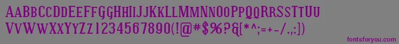 SfcovingtonscBold Font – Purple Fonts on Gray Background
