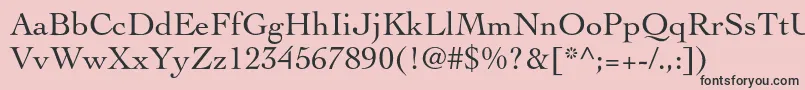 Cochinltstd Font – Black Fonts on Pink Background