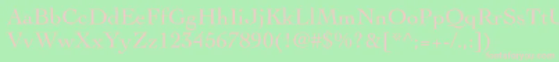 Cochinltstd Font – Pink Fonts on Green Background