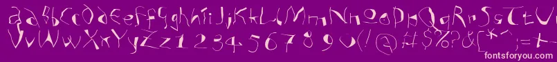 More about Analphabetismxtreme Font Analphabetismxtreme Font – Pink Fonts on Purple Background