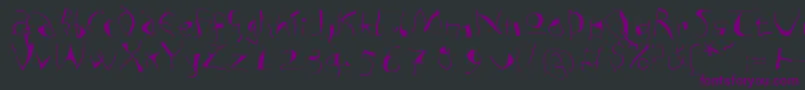 Analphabetismxtreme Font – Purple Fonts on Black Background