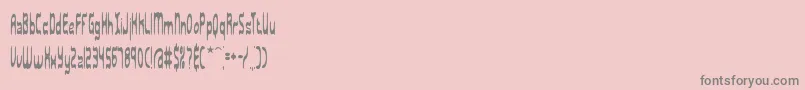 Police SarcasticBrk – polices grises sur fond rose