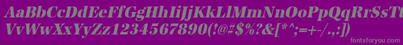 Saiba mais sobre a fonte UrwantiquatextbolextnarOblique Fonte UrwantiquatextbolextnarOblique – fontes cinzas em um fundo violeta