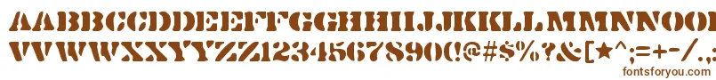 DirtybakersdozenRegular Font – Brown Fonts on White Background