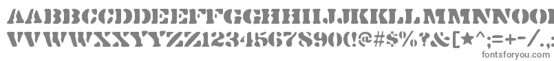 DirtybakersdozenRegular Font – Gray Fonts on White Background