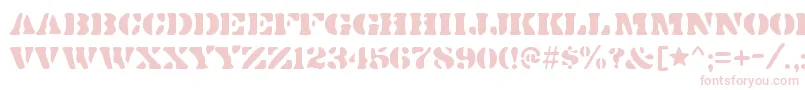 DirtybakersdozenRegular Font – Pink Fonts on White Background