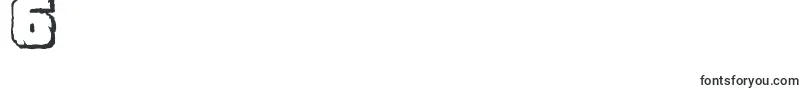 フォントDemolitionCrackShadow – フォント数字6