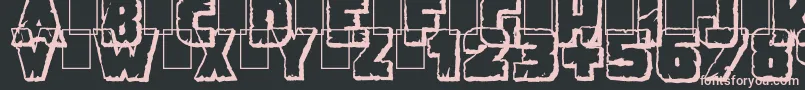 DemolitionCrackShadow Font – Pink Fonts on Black Background