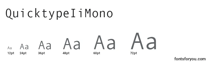 Размеры шрифта QuicktypeIiMono
