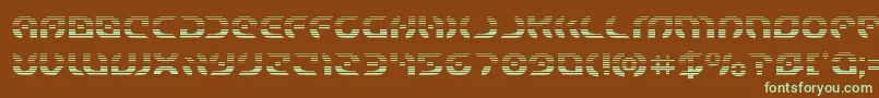 Шрифт Starfightergrad – зелёные шрифты на коричневом фоне