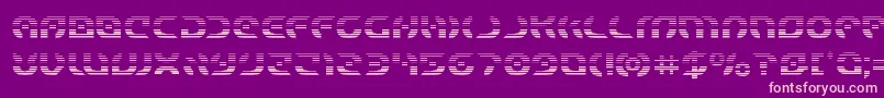 Starfightergrad Font – Pink Fonts on Purple Background