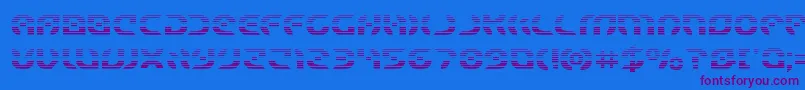 Starfightergrad Font – Purple Fonts on Blue Background