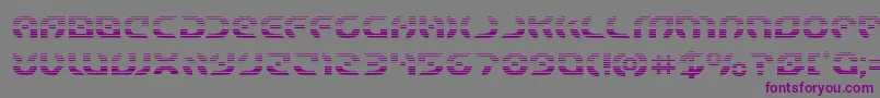 Шрифт Starfightergrad – фиолетовые шрифты на сером фоне
