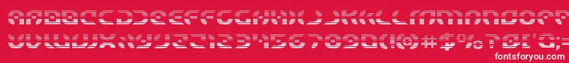 Starfightergrad Font – White Fonts on Red Background